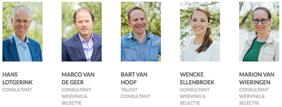 Kernteam van Vinder