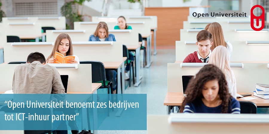 Open Universiteit benoemt zes bedrijven tot ICT-inhuur partner