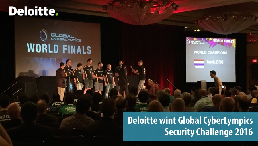 Deloitte wint Global CyberLympics Security Challenge 2016