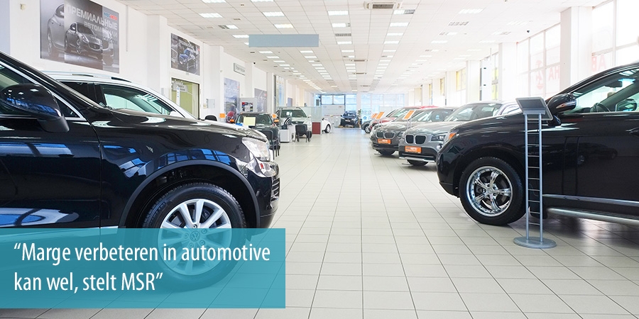 Marge verbeteren in automotive kan wel, stelt MSR