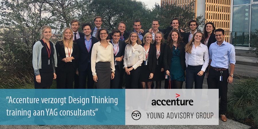 Accenture verzorgt Design Thinking training aan YAG consultants