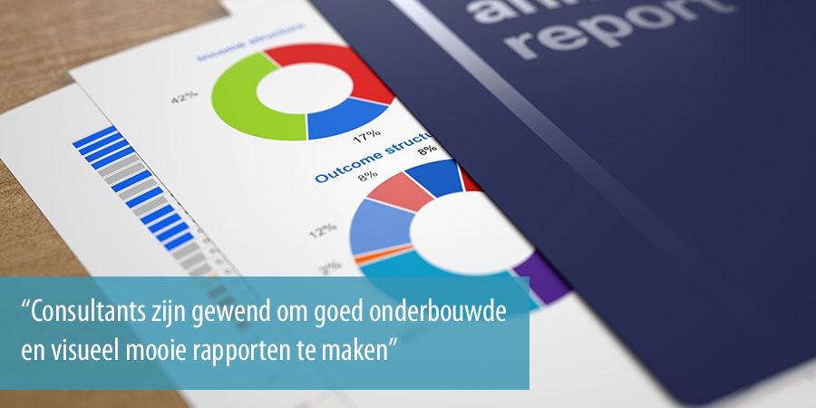 Goed onderbouwde en visueel mooie rapporten