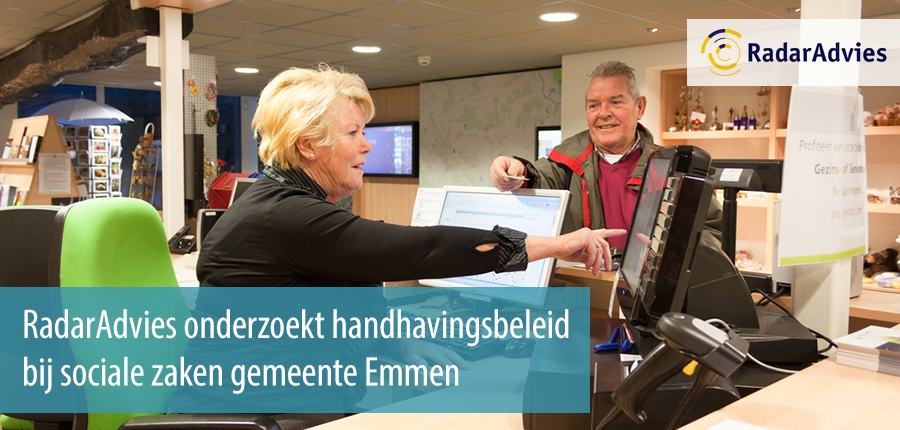 RadarAdvies onderzoekt handhavingsbeleid bij sociale zaken gemeente Emmen