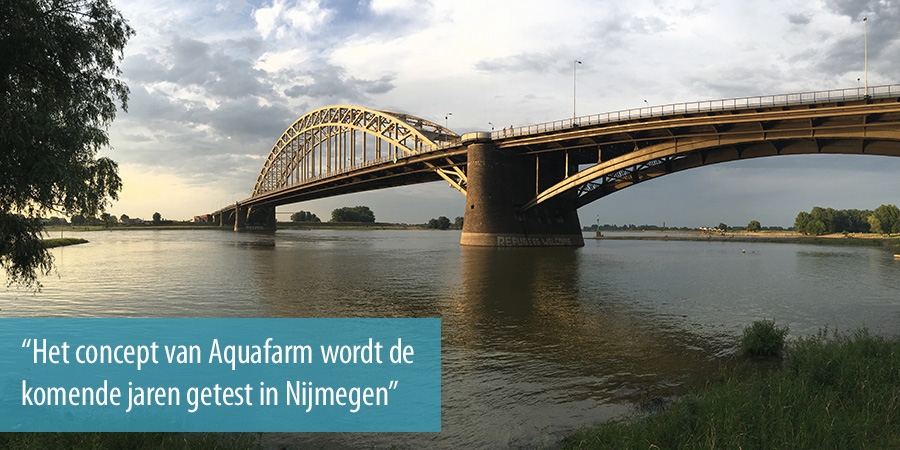 Aquafarm wordt getest in Nijmegen