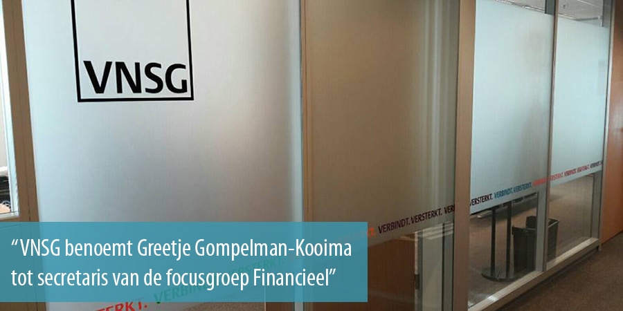 VNSG benoemt Greetje Gompelman-Kooima
