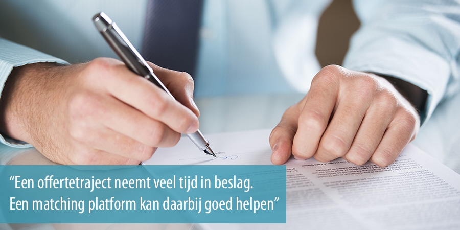 Een offertetraject neemt veel tijd in beslag
