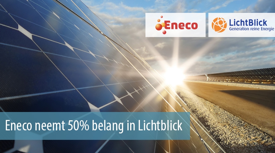 Negen M&A partijen begeleiden belang van Eneco in LichtBlick