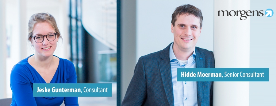 Hidde Moerman, Senior Consultant en Jeske Gunterman, Consultant bij Morgens 
