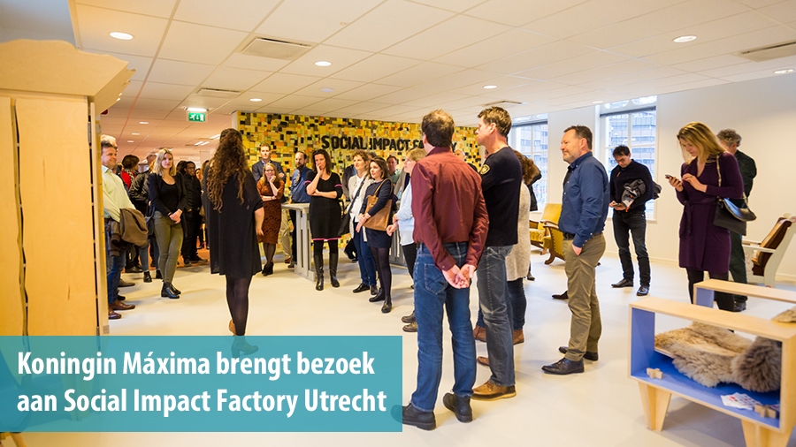 Koningin Maxima brengt bezoek aan Social Impact Factory Utrecht