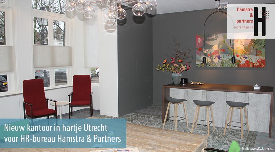 Nieuw kantoor in hartje Utrecht voor HR-bureau Hamstra & Partners