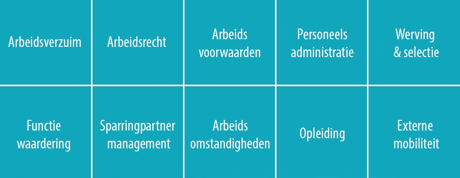 10 belangrijkste HR aandachtsgebieden