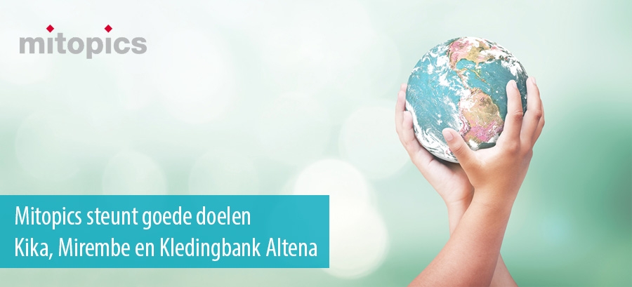 Mitopics steunt goede doelen Kika, Mirembe en Kledingbank Altena