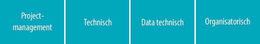 Projectmanagement - Technisch - Data technisch - Organisatorisch