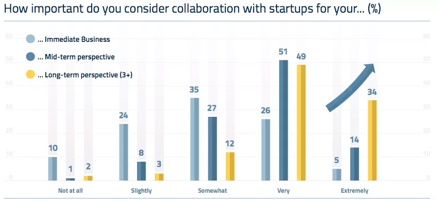 How important do you consider collaboration with startup