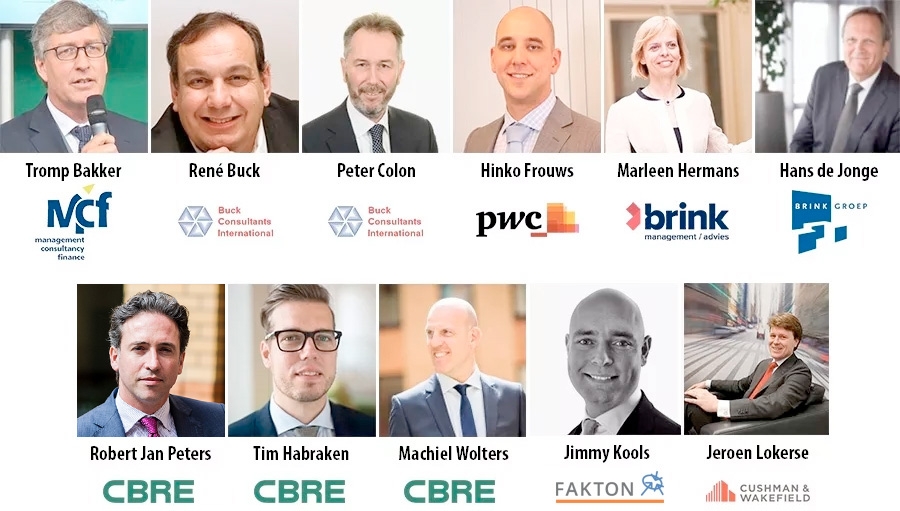 Sprekers tijdens vastgoedbeurs Provada