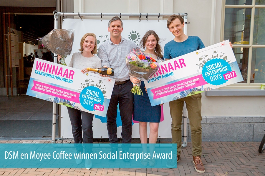 DSM en Moyee Coffee winnen Social Enterprise Award