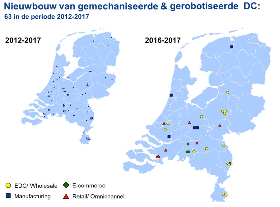 Nieuwbouw van gemechaniseerde & gerobotiseerde distributiecentra
