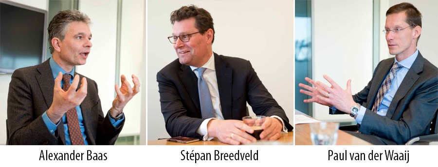 Alexander Baas, Stépan Breedveld en Paul van der Waaij