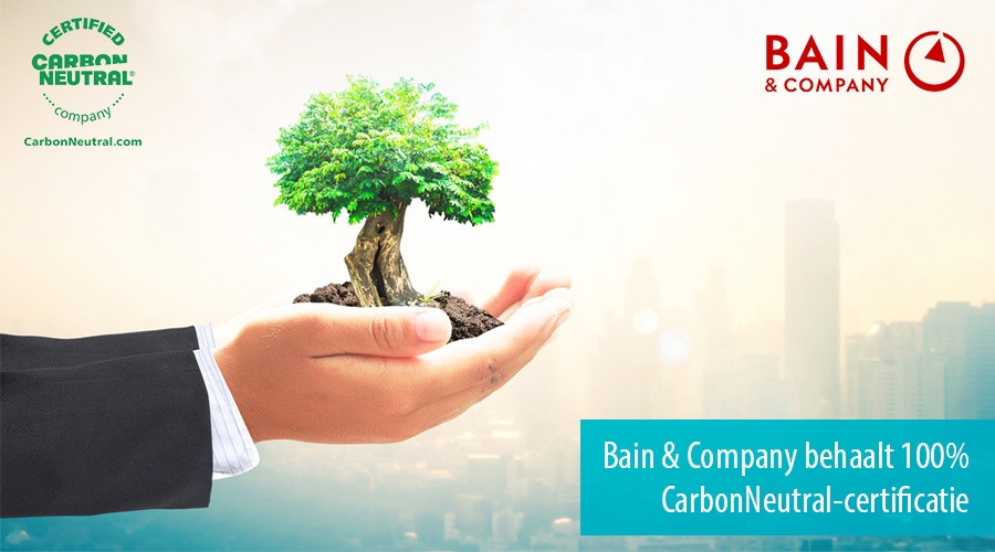 Bain & Company behaalt 100% CarbonNeutral-certificatie