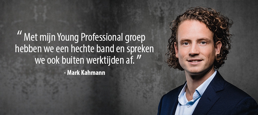 Met mijn Young Professional groep hebben we een hechte band en spreken we ook buiten werktijden af