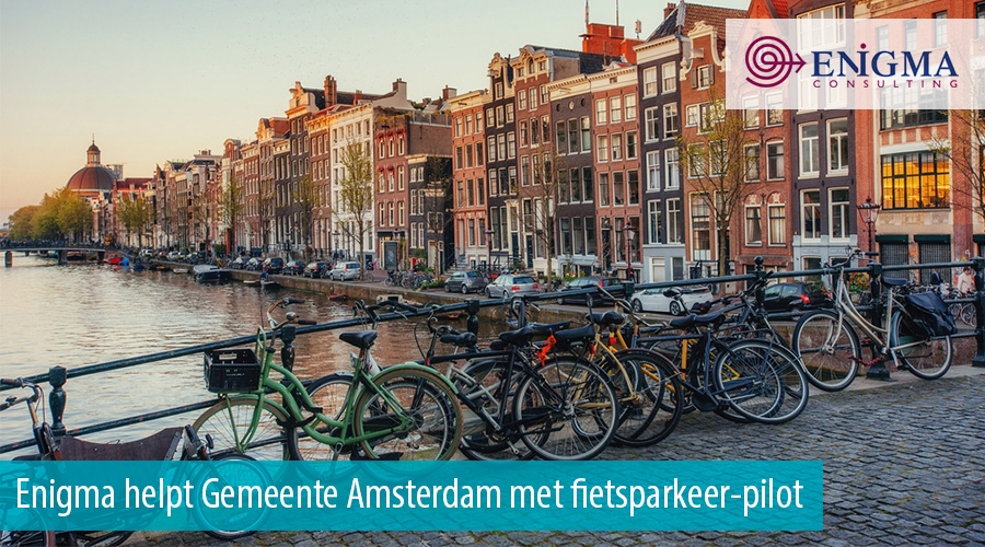 Enigma helpt Gemeente Amsterdam met fietsparkeer-pilot