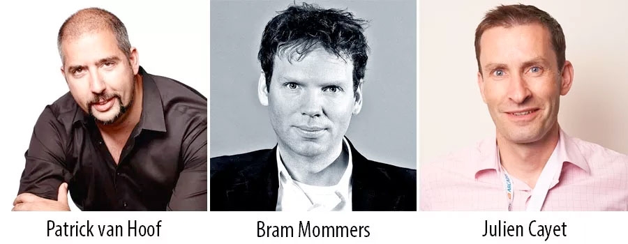 Partrick van Hoof, Bram Mommers en Julien Cayet