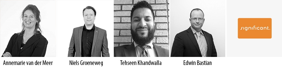 Annemarie van der Meer, Niels Groeneweg, Tehseen Khandwalla en Edwin Bastian - significant