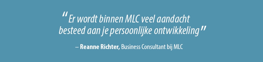 Er wordt binnen MLC veel aandacht besteed aan je persoonlijke ontwikkeling