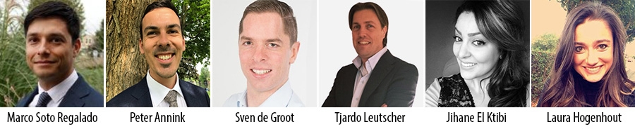 Marco Soto Regalado, Peter Annink, Sven de Groot, Tjardo Leutscher, Jihane El Ktibi en Laura Hogenhout