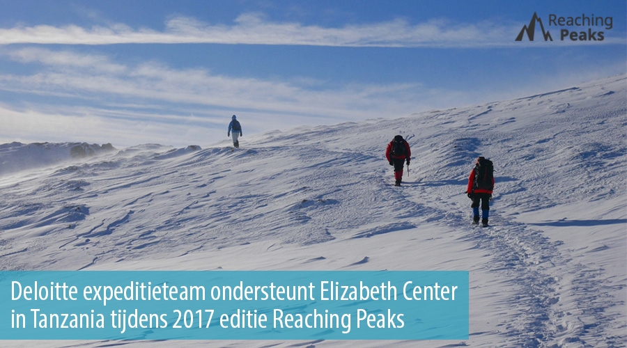 Deloitte expeditieteam ondersteunt Elizabeth Center in Tanzania tijdens 2017 editie Reaching Peaks