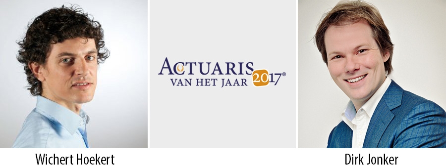Wichert Hoekert en Dirk Jonker strijden mee om Actuaris van het Jaar 2017