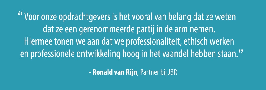 Quote - Ronald van Rijn - JBR