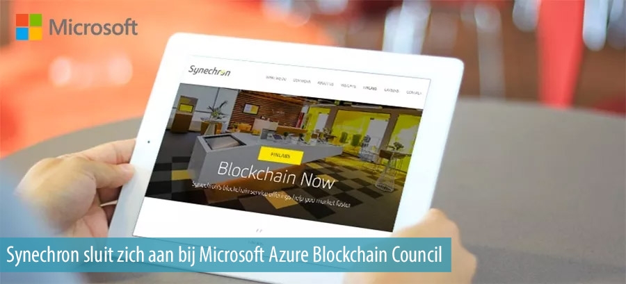 Synechron sluit zich aan bij Microsoft Azure Blockchain Council