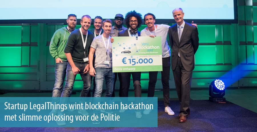 Startup LegalThings wint blockchain hackathon met slimme oplossing voor de Politie Startup LegalThings wint blockchain hackathon met slimme oplossing voor de Politie