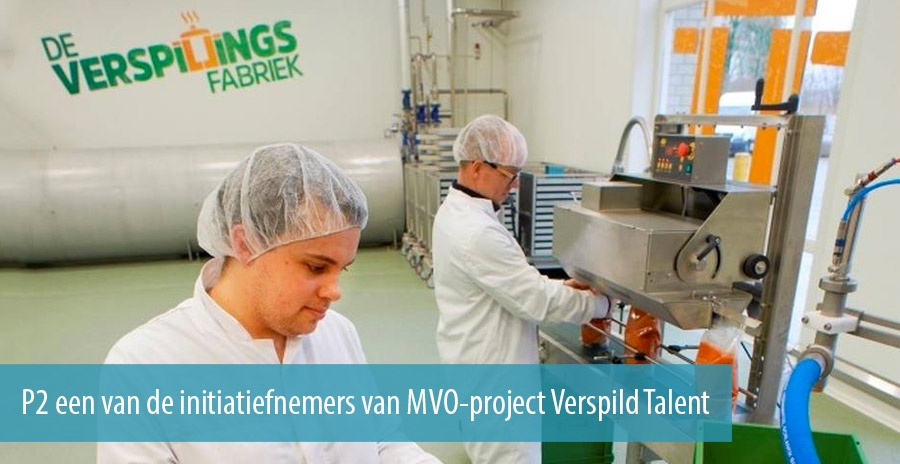 P2 een van de initiatiefnemers van MVO-project Verspild Talent P2 een van de initiatiefnemers van MVO-project Verspild Talent