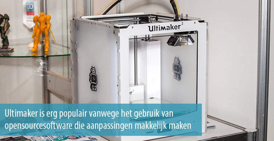 Ultimaker is erg populair vanwege het gebruik van opensourcesoftware die aanpassingen makkelijk maken