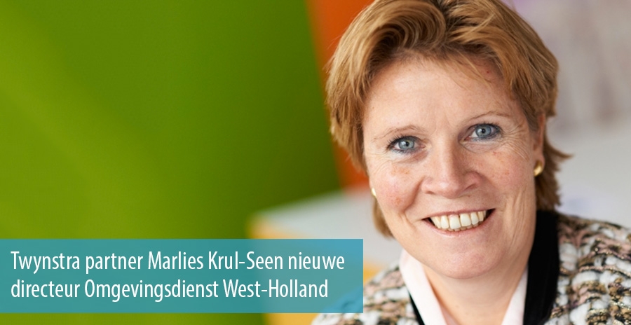 Twynstra partner Marlies Krul-Seen nieuwe directeur Omgevingsdienst West-Holland