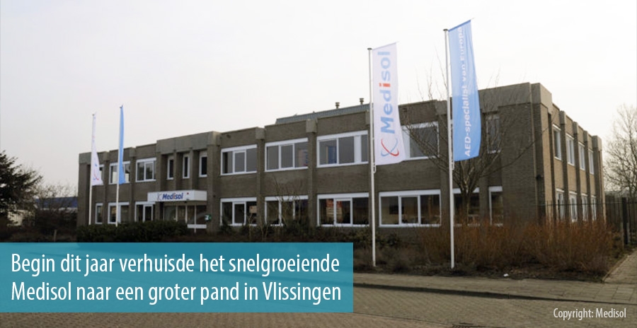 Begin dit jaar verhuisde het snelgroeiende Medisol naar een groter pand in Vlissingen