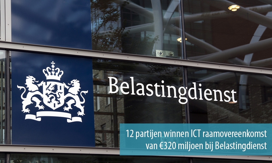 12 partijen winnen ICT raamovereenkomst van €320 miljoen bij Belastingdienst