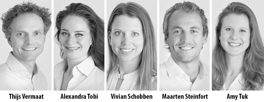 Thijs Vermaat, Alexandra Tobi, Vivian Schobben, Maarten Steinfort en Amy Tuk Thijs Vermaat, Alexandra Tobi, Vivian Schobben, Maarten Steinfort en Amy Tuk