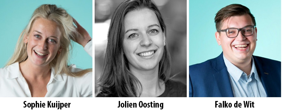 Sophie Kuijper, Falko de Wit en Jolien Oosting