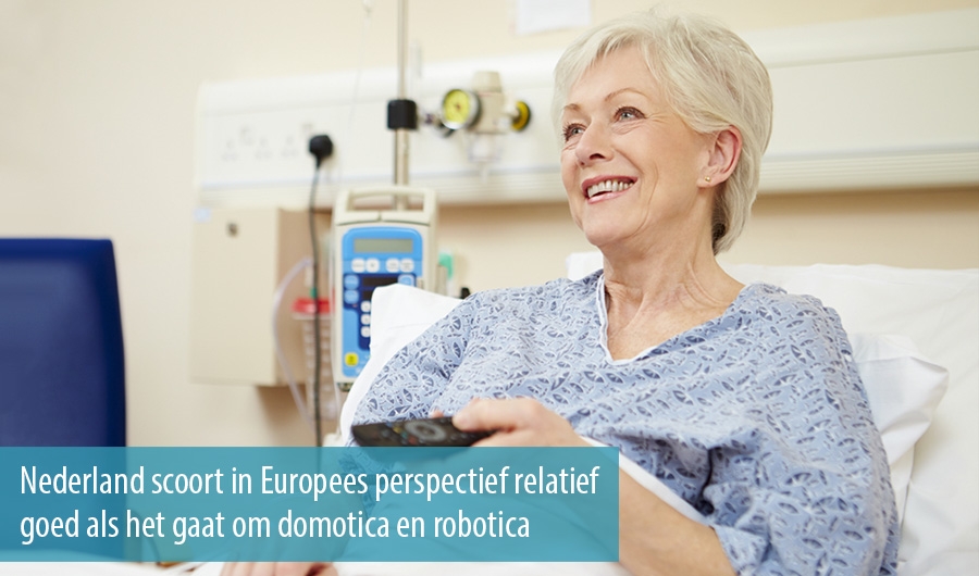 Nederland scoort in Europees perspectief relatief goed als het gaat om domotica en robotica