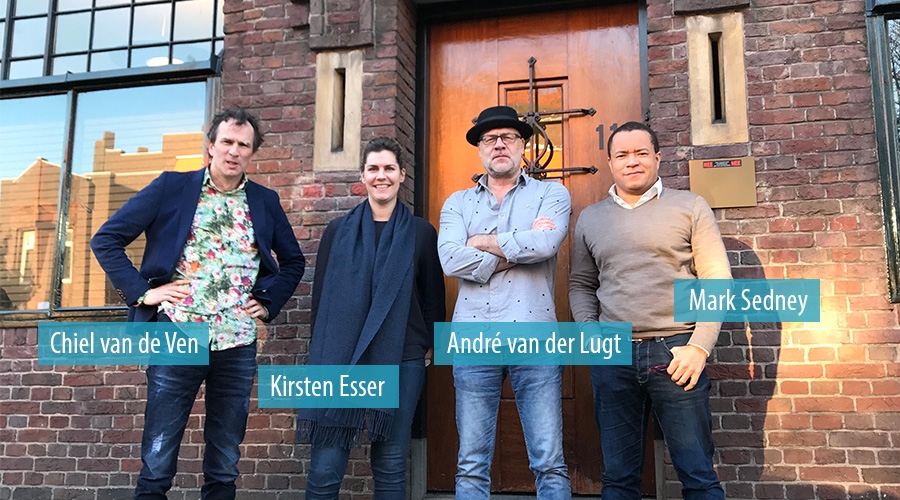 Chiel van de Ven, Kirsten Esser, André van der Lugt en Mark Sedney
