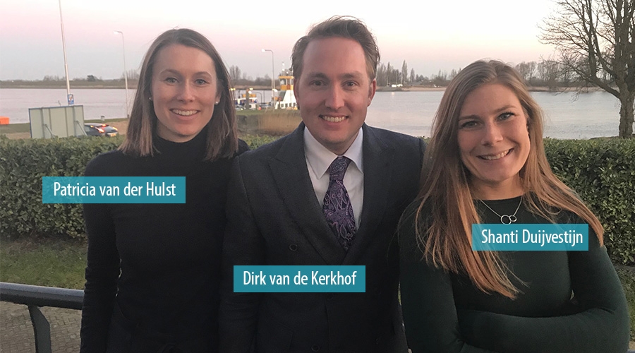 Patricia van der Hulst, Dirk van de Kerkhof en Shanti Duijvestijn