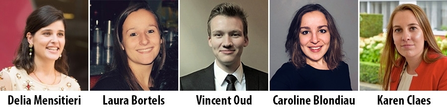 Delia Mensitieri, Laura Bortels, Caroline Blondiau, Vincent Oud, Karen Claes