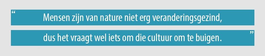 Mensen zijn van nature niet erg veranderingsgezind