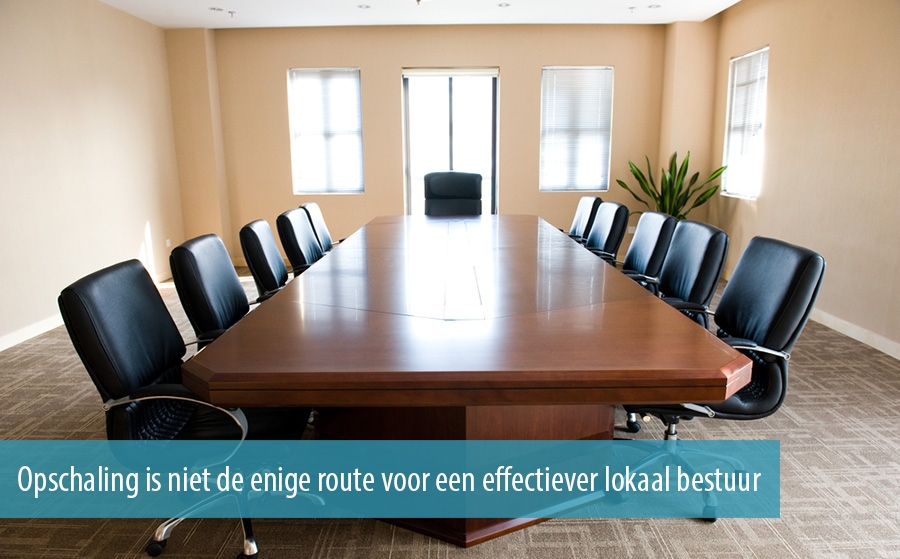 Opschaling is niet de enige route voor een effectiever lokaal bestuur Opschaling is niet de enige route voor een effectiever lokaal bestuur