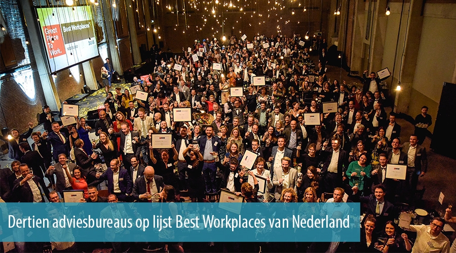 Dertien adviesbureaus op lijst Best Workplaces van Nederland