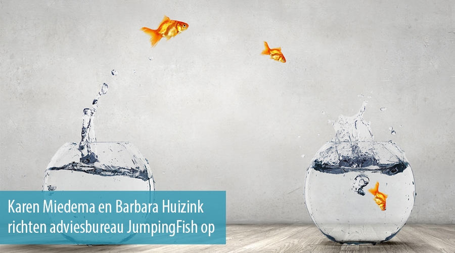 Karen Miedema en Barbara Huizink richten adviesbureau JumpingFish op