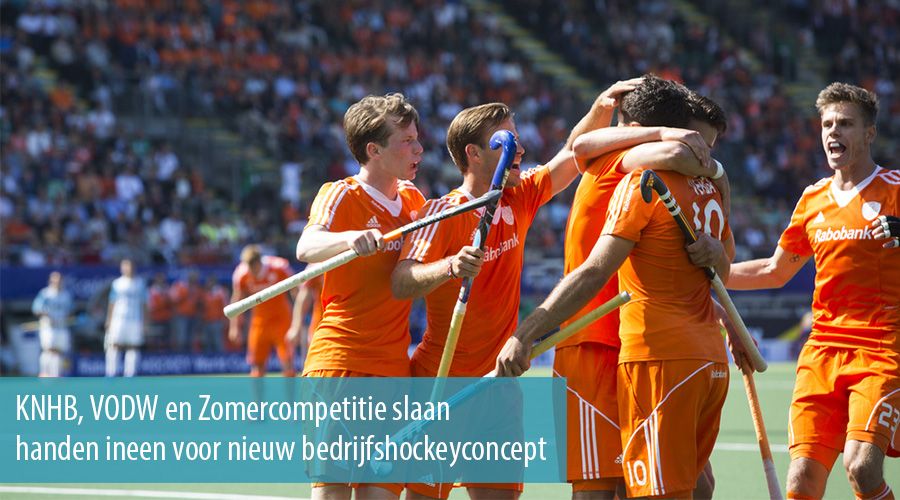 KNHB, VODW en Zomercompetitie slaan handen ineen voor nieuw bedrijfshockeyconcept